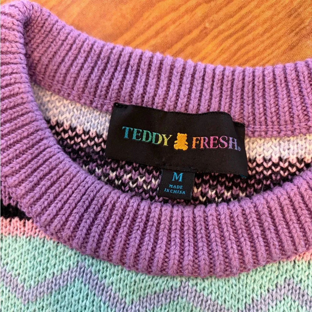 Teddy Fresh Colorful Knit Sweater - Picture 4 of 6
